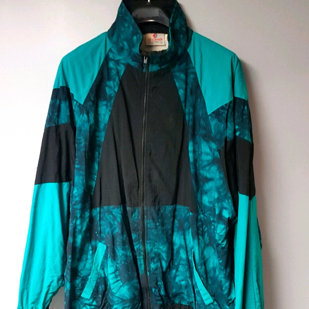 Teal Tye Dye Track Jacket